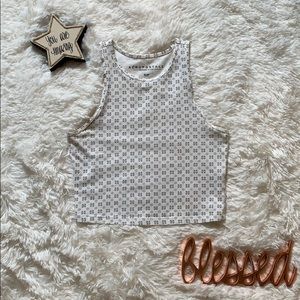 Aeropostale High Neck Cropped Tank Top